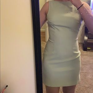 Mint green mini dress